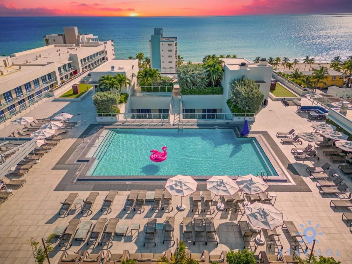Best Stay - Rooftop Pool & Hot Tub - Hollywood Beach Eksteriør billede