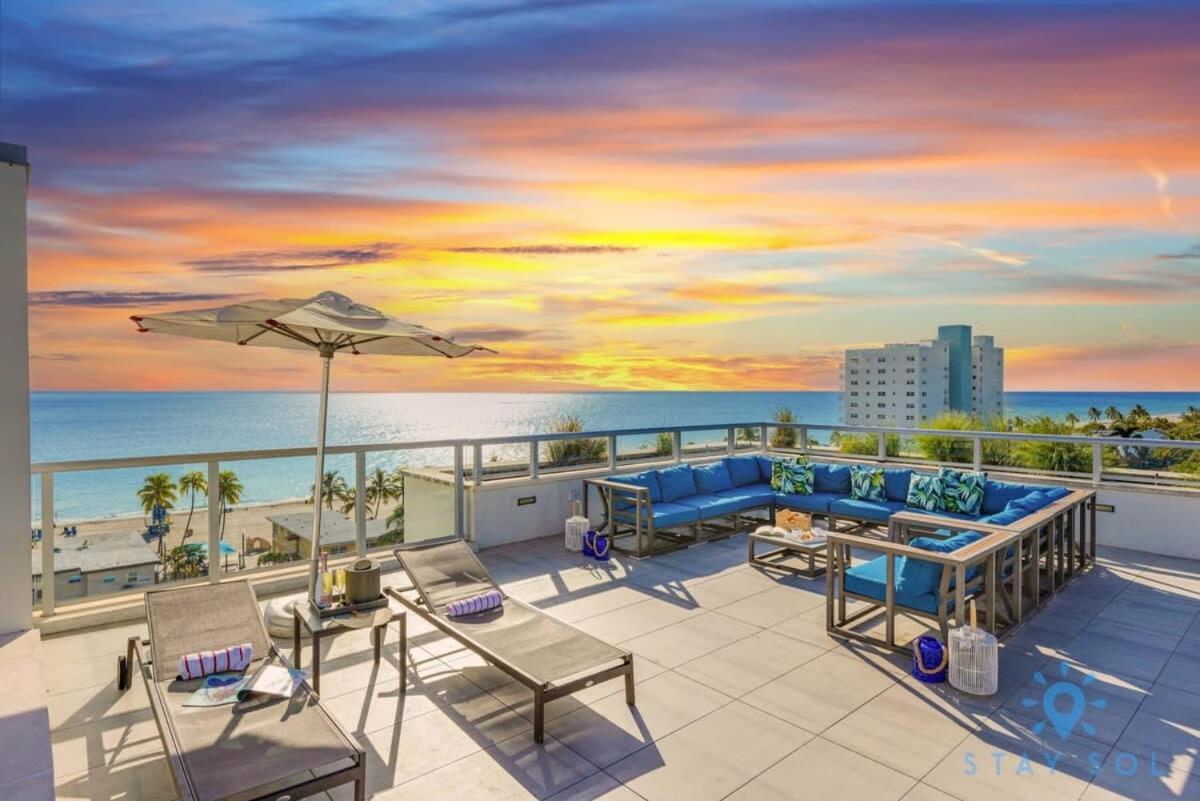 Best Stay - Rooftop Pool & Hot Tub - Hollywood Beach Eksteriør billede